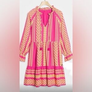 Anthropologie Pink and Yellow Midi Dress
Last $$ drop!
